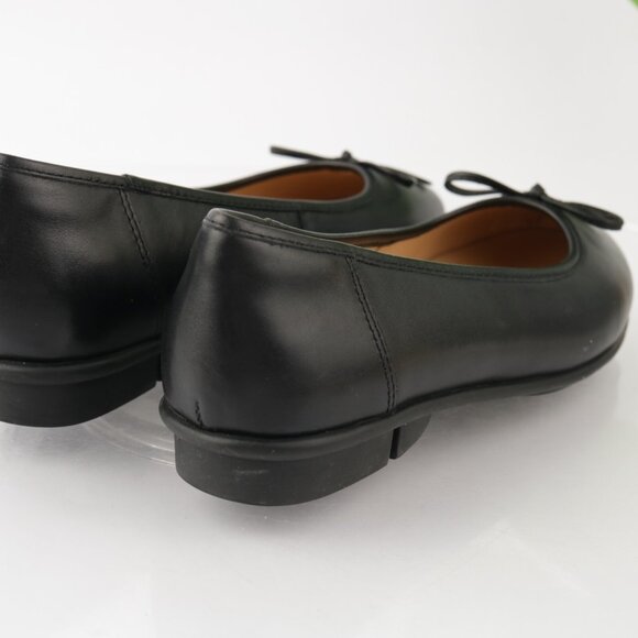Florsheim Womens Emi Ballet Flat Size 36 6 Black Leather Slip On Work Shoe Comfy - Picture 4 of 10